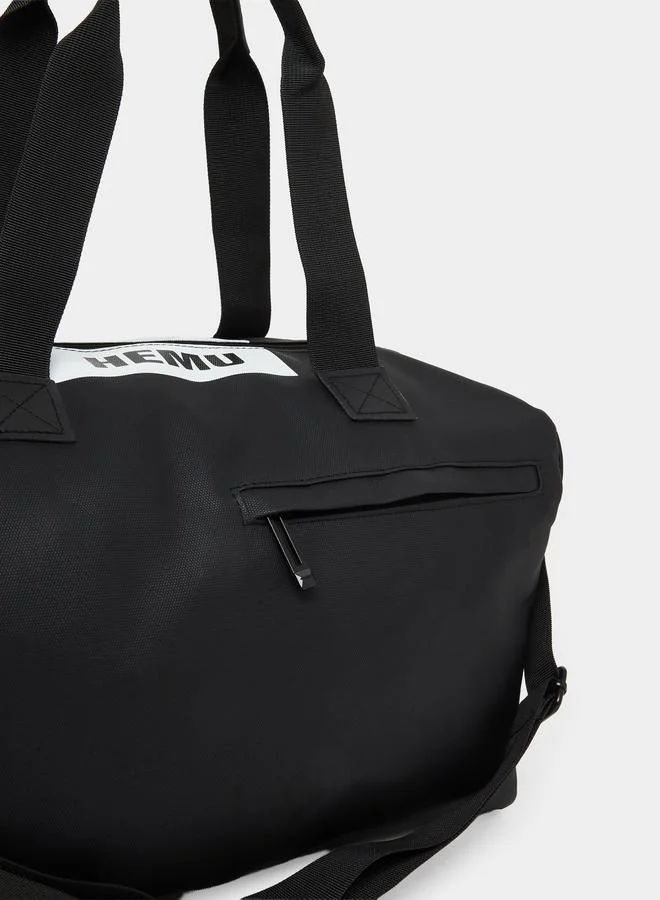 Styli  Black Sports Duffle Bag for Men | Best Price UAE